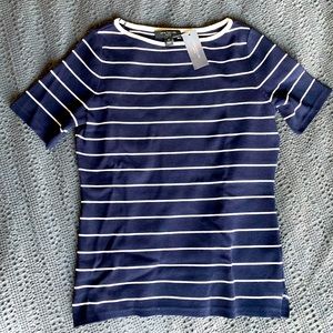 WITH TAGS! Ann Taylor Navy Boatneck Top - SP